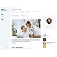✅ Dulcie шаблон для WordPress