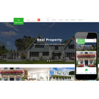 ✅ Real property стильный шаблон для аренды виллы, дома, апартаментов