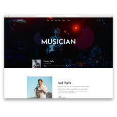✅ Musico творческий шаблон сайта музыканта