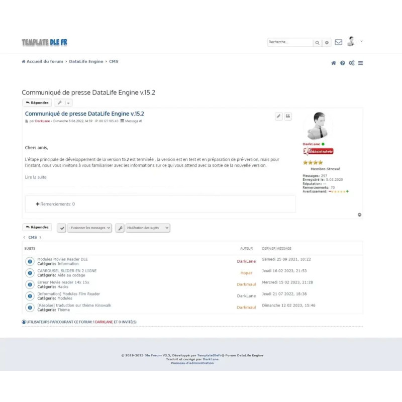 ✅ Модули Dle Forum V.3.5