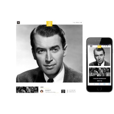 ✅ Square ретро-шаблон для сайта фотографа