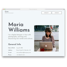 ✅ Civic шаблон персонального сайта для фотографа, художника, программиста